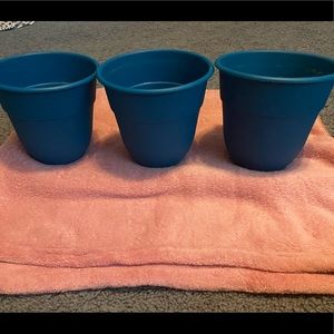 ⭐️ Cute Blue Teal Gardening Pots